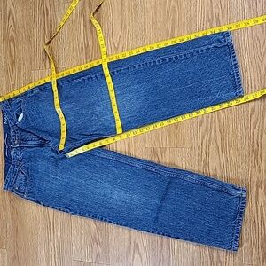 NAUTICA 2001 BOYS 23x26 VINTAGE PRE-OWNED STRIGHT STONE WASH WIDE LEG BLUE JEANS